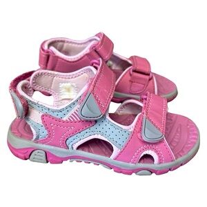 Khombu Kids Girls River Sandals with Adjustable Strap Pink Sz 12
